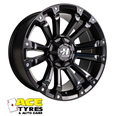 HUSSLA AMBUSH Black 18X9 5x127 +30