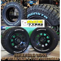 Sunraysia Monsta 20x9 +20 6x114 Black sold in sets of 4 only 