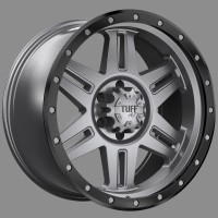 TUFF T-16 Gunmetal18x9 6x139 +15