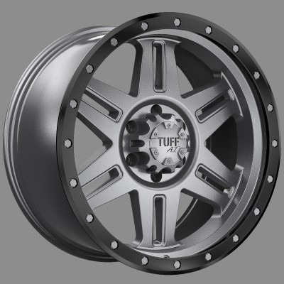 TUFF T-16 Gunmetal18x9 6x139 +15