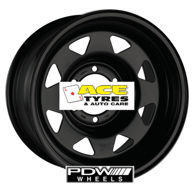 Sunraysia  16x8 -13 6x139 Black triangle
